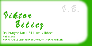 viktor bilicz business card